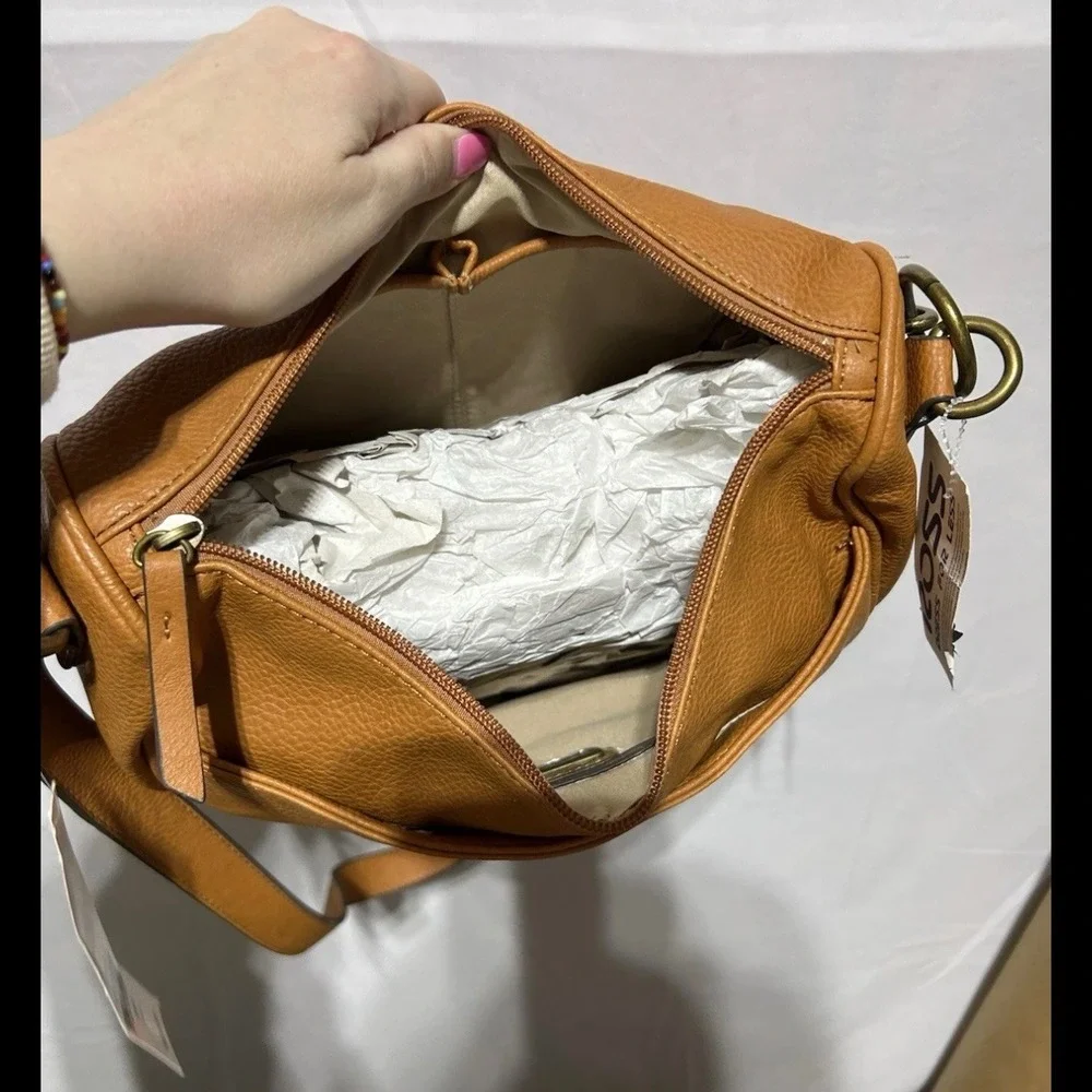 Rosetti Crossbody Bag Womens Jasper Pumpkin Spice‎ Coho Brown Hobo Style Medium
